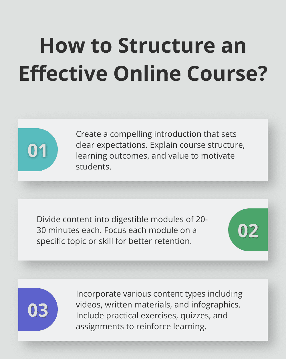 Infographic: How to Structure an Effective Online Course?