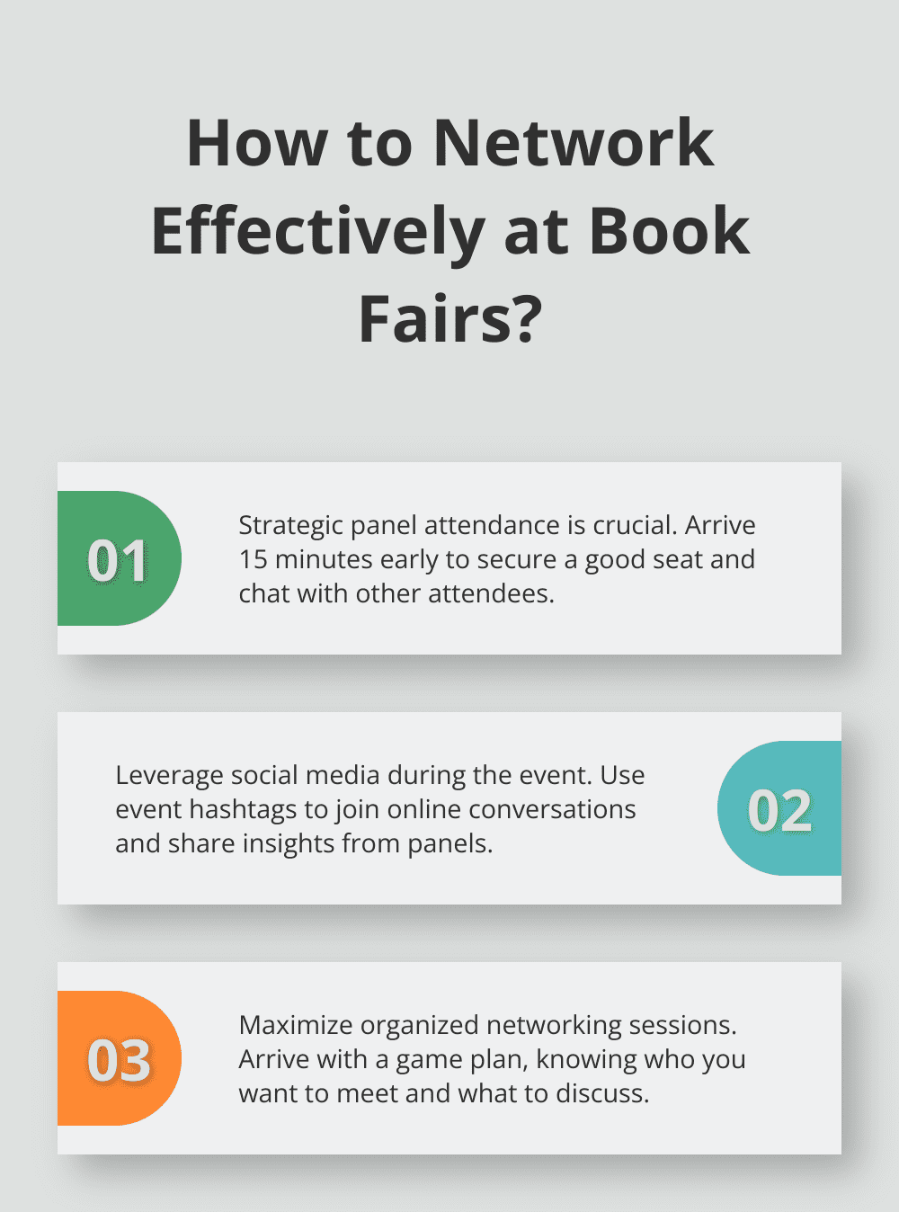 Infographic: How to Network Effectively at Book Fairs? - Book Fair Networking Strategies