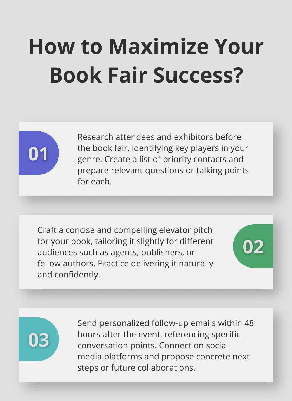 Infographic: How to Maximize Your Book Fair Success?