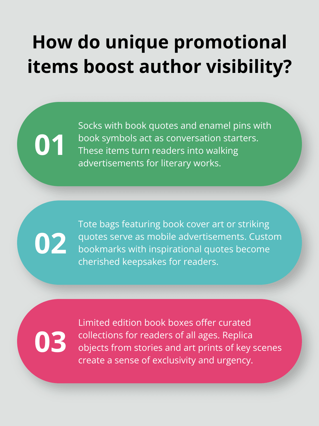 Infographic: How do unique promotional items boost author visibility?