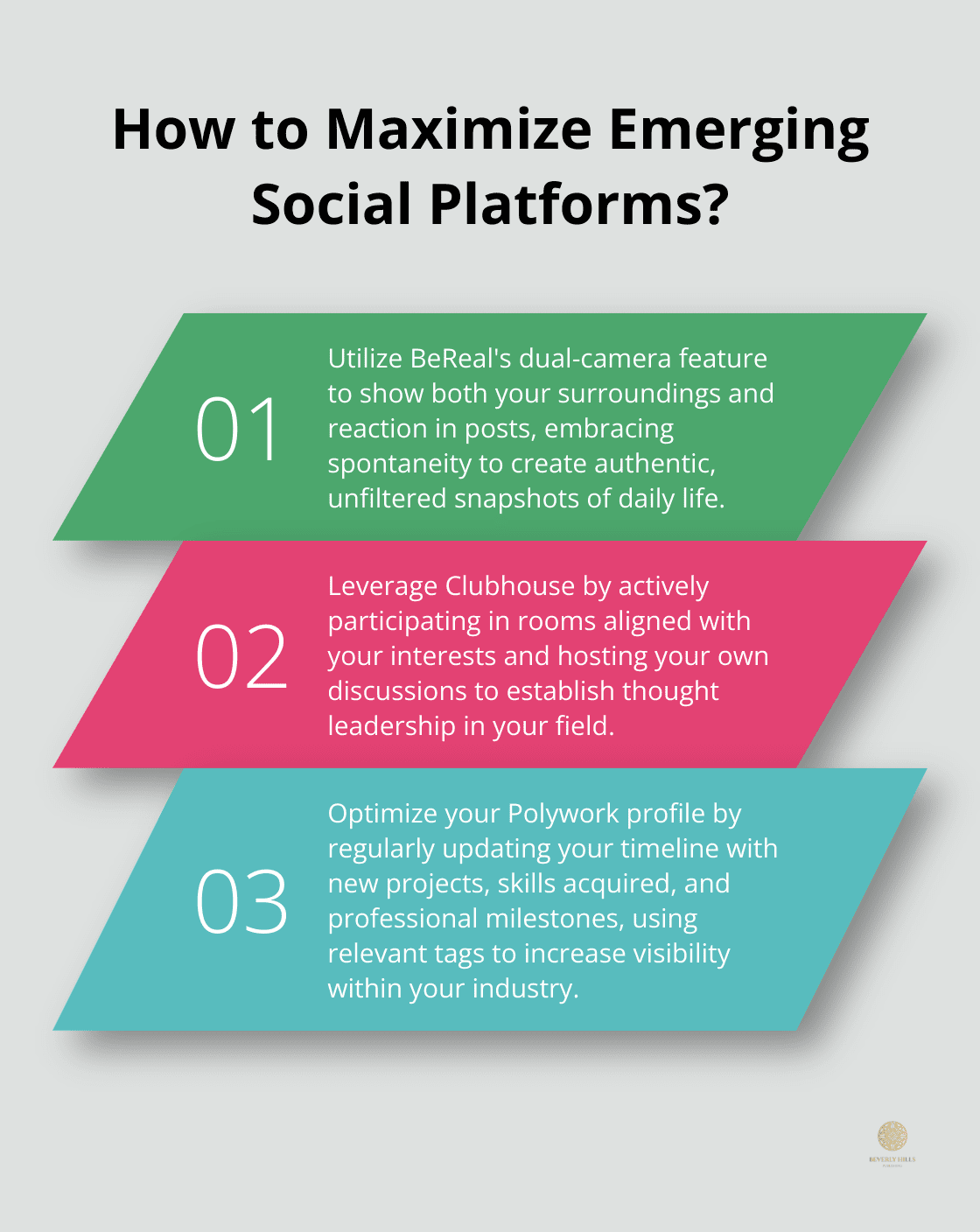 Infographic: How to Maximize Emerging Social Platforms? - cool new social media apps